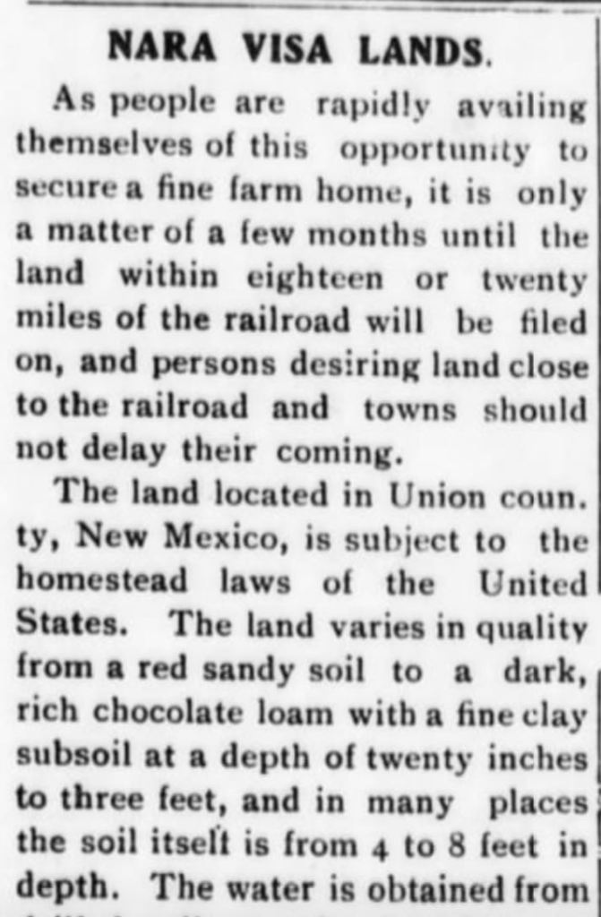 TucumcariNews&amp;TimesSat23Feb1907p9a