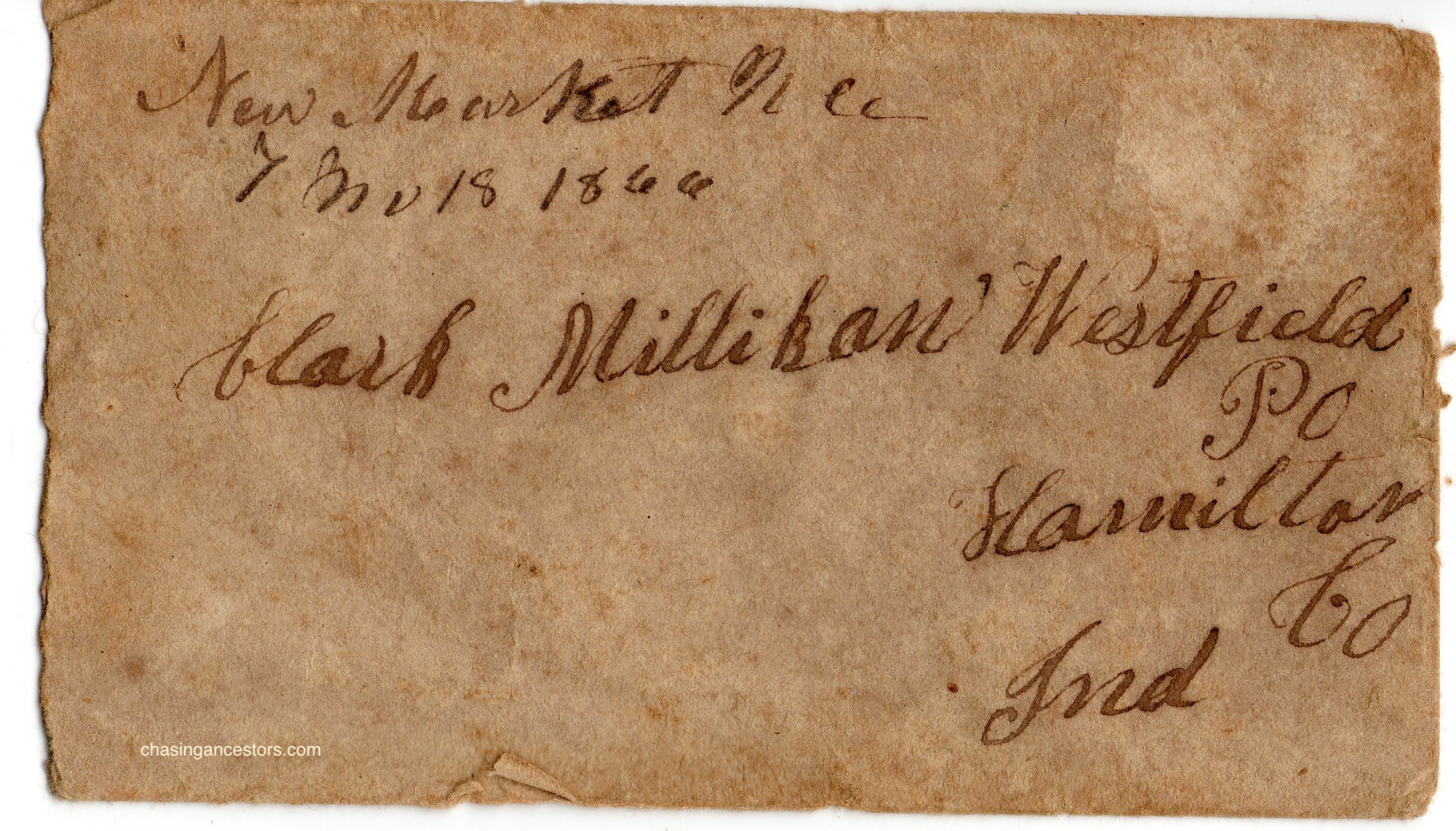 1866 letter envelope copy
